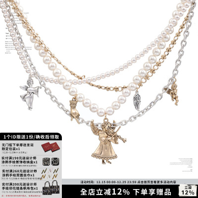 SUMIYAKI秋冬复古叠戴项链