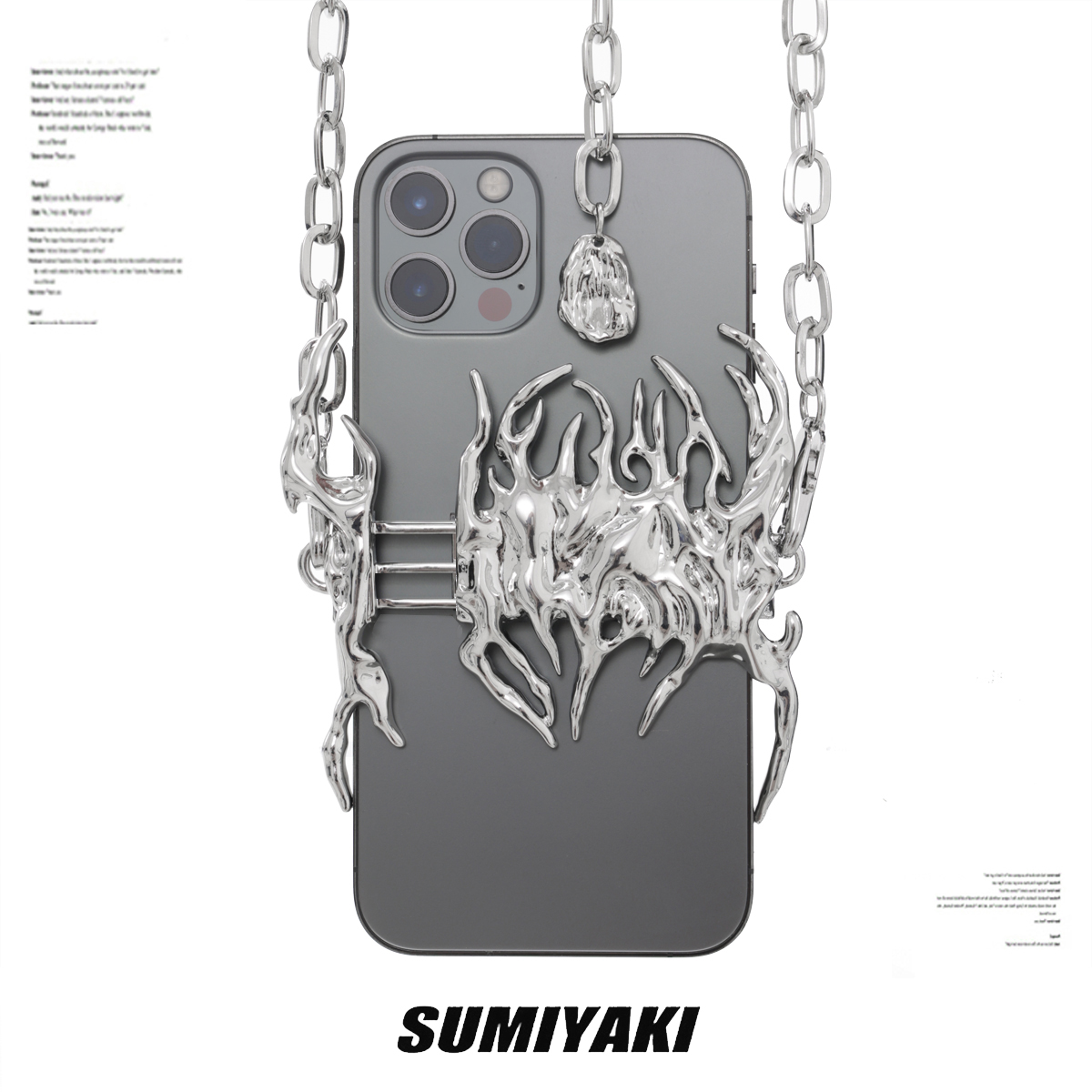 SUMIYAKI原創毒液金屬手機鏈