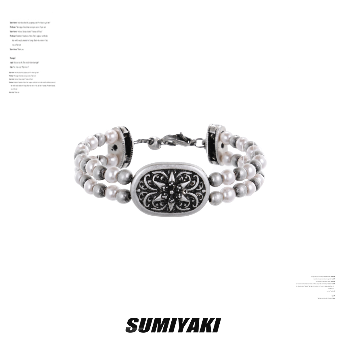 SUMIYAKI廢土風珍珠手鏈男女