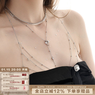 SUMIYAKI 身体装饰身体链后背链露背装配饰小众轻奢高级感胸链