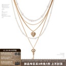 SUMIYAKI 复古爱锁芯系列多层珍珠项链小众毛衣链可拆卸