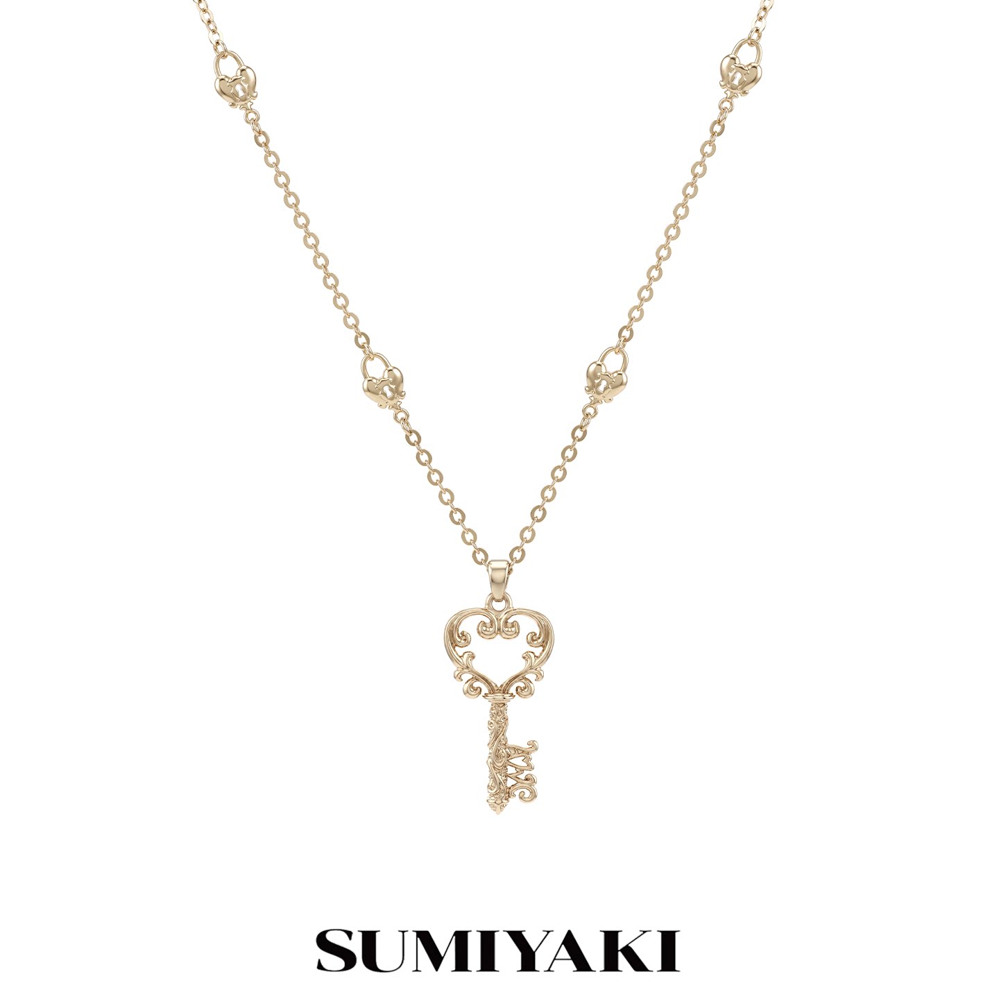 SUMIYAKI 爱锁芯系列原创心钥项链女配饰精致锁骨链新款高级感