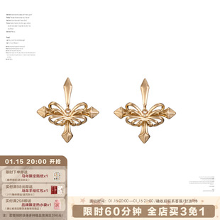 SUMIYAKI蝶骨·共生系列镂空蝴蝶耳环高级感金色s925银针耳饰女