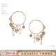 SUMIYAKI 复古风钥匙爱心耳环显瘦大耳圈女 爱锁芯系列秋冬美式
