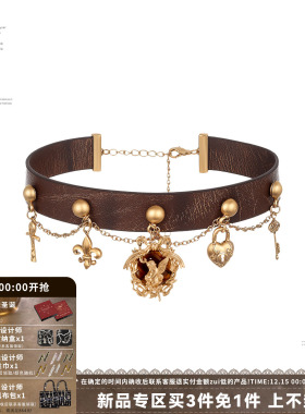 SUMIYAKI琥珀天使系列皮革项链