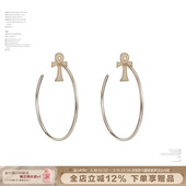 大耳圈女 显瘦显脸小 SUMIYAKI 满钻安卡十字架耳环