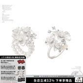 夜樱系列樱花多层戒指花团设计高级感指环 明星同款 SUMIYAKI