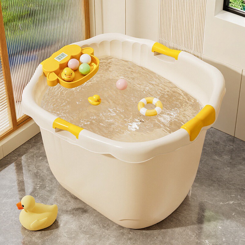 儿童洗澡桶婴儿宝宝泡澡桶可坐浴桶浴盆加厚小孩子大号洗澡盆加高