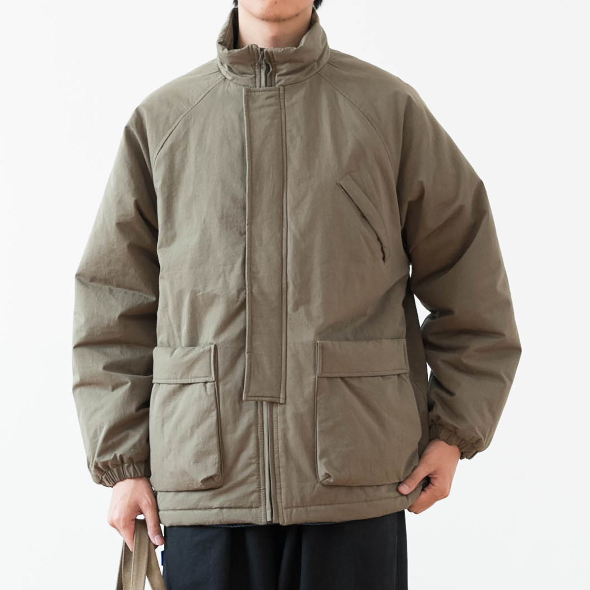 友町 冬季 日系复古立领大口袋工装棉衣男潮青年棉服加厚纯棉