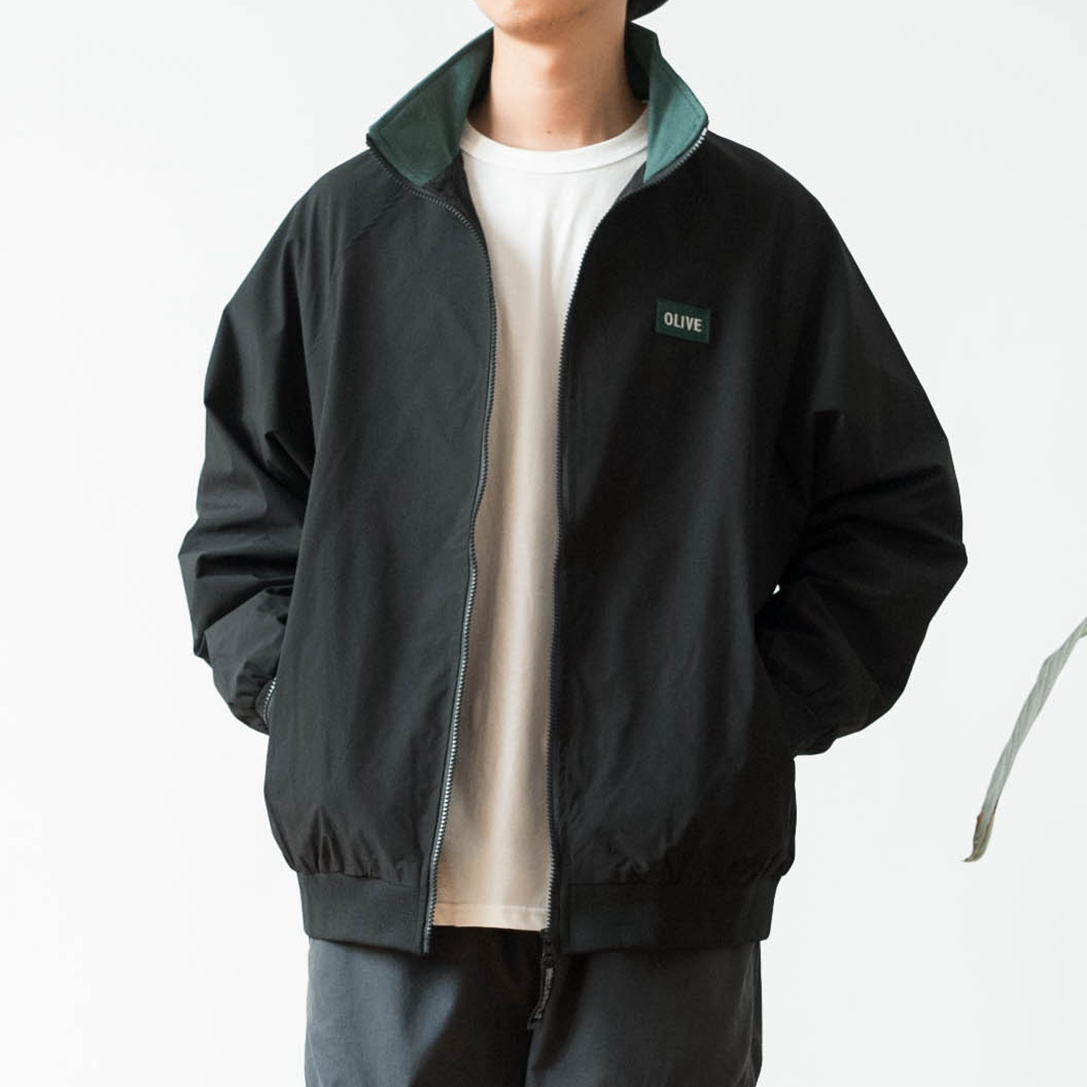 复古刺绣立领防风简约夹克