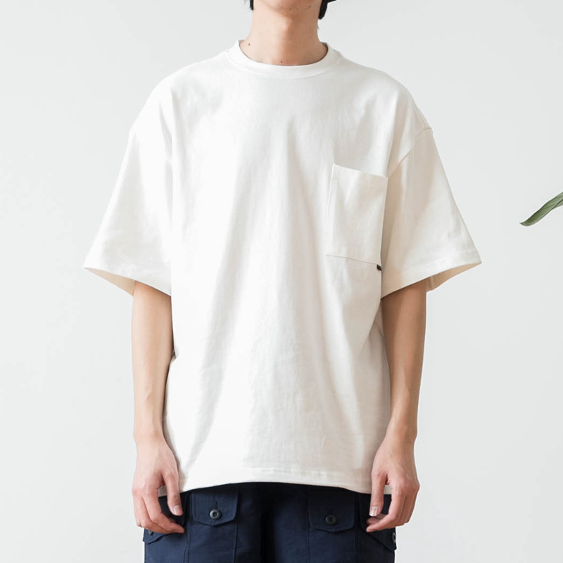 日系纯色简约宽松落肩短袖T恤衫