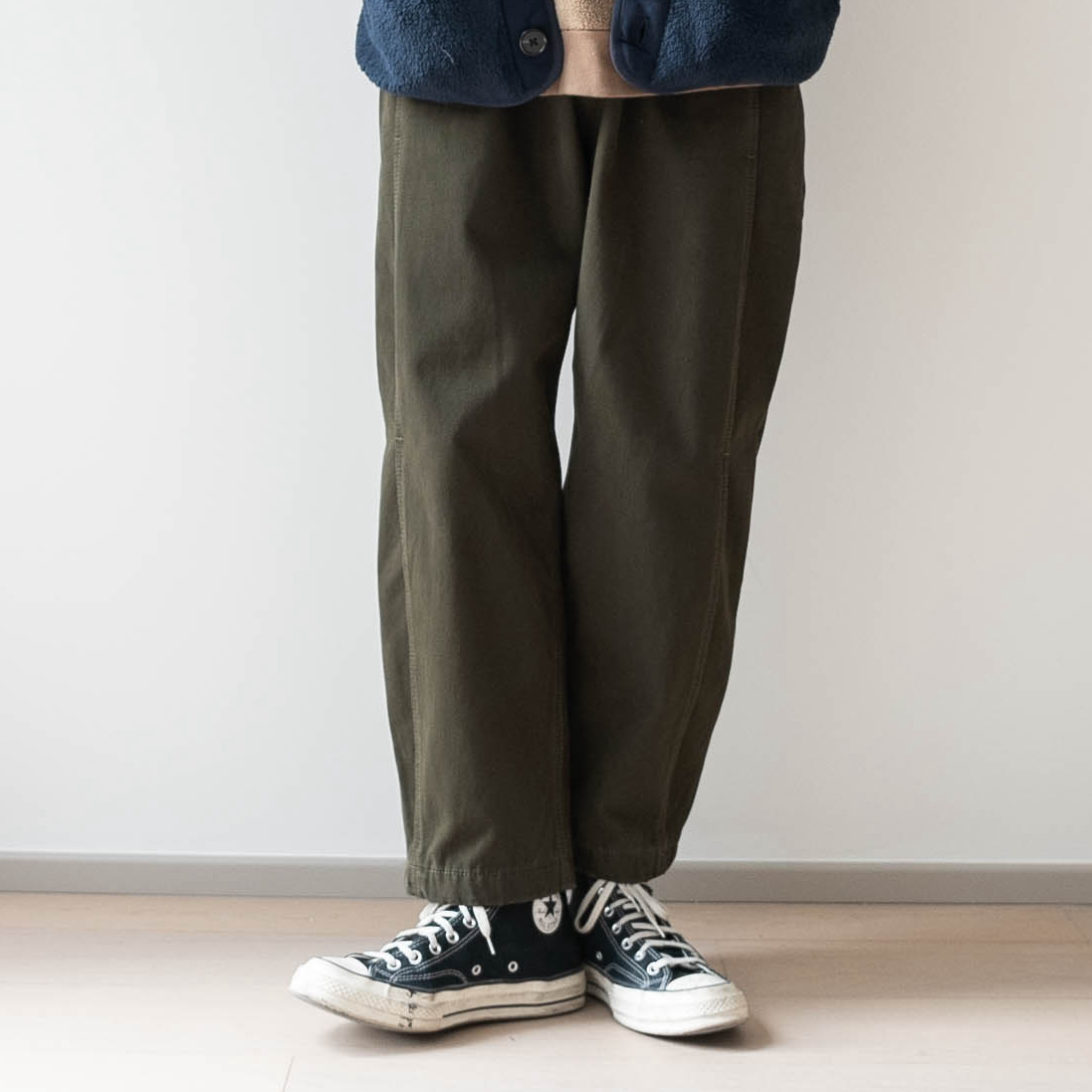 加绒加厚纯色百搭休闲长裤