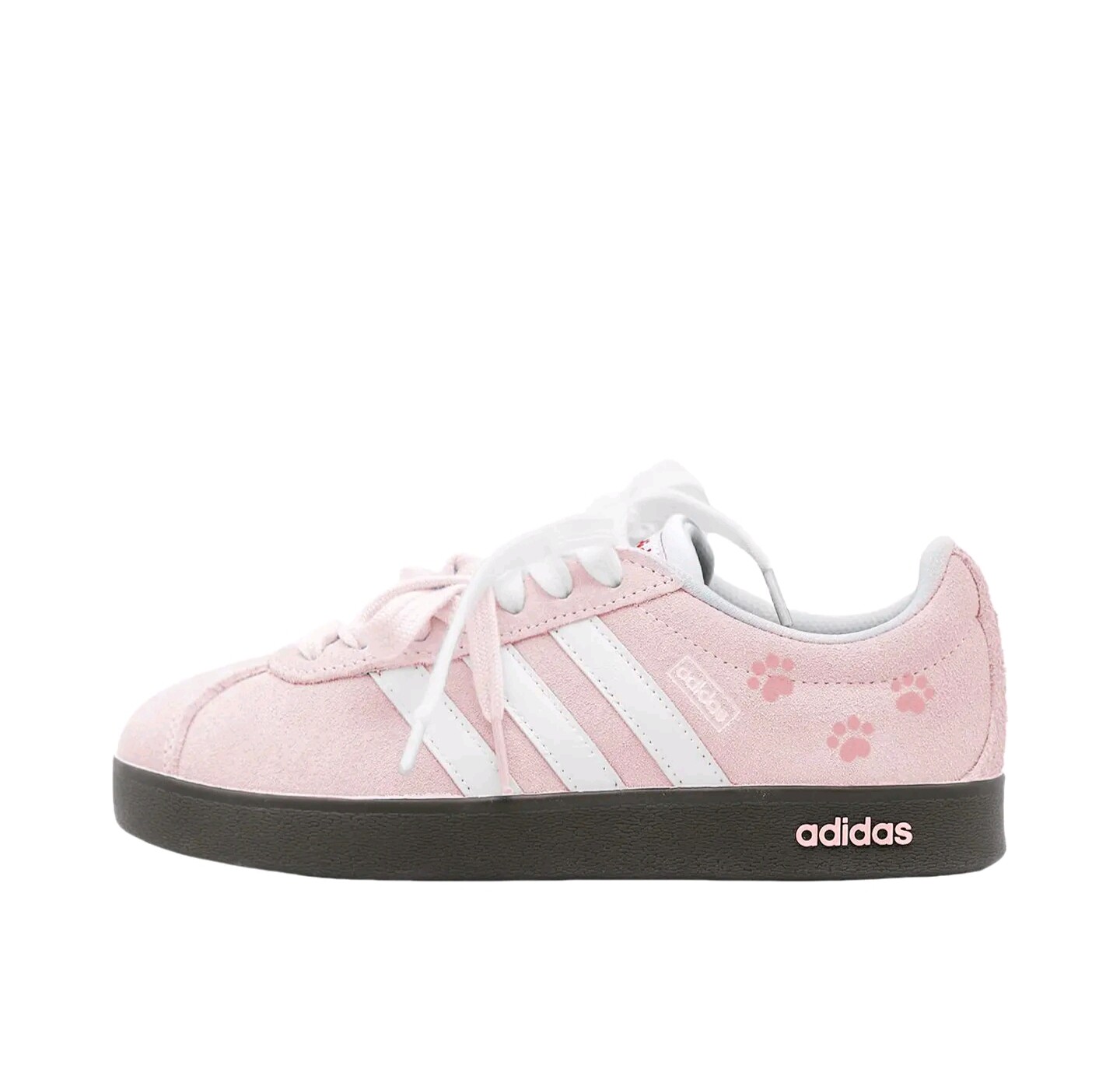 【定制球鞋】Adidas neo VL Court 2.0 德训鞋轻便芭蕾樱粉猫爪
