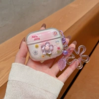 Яркие фиолетовые цветы + подвески