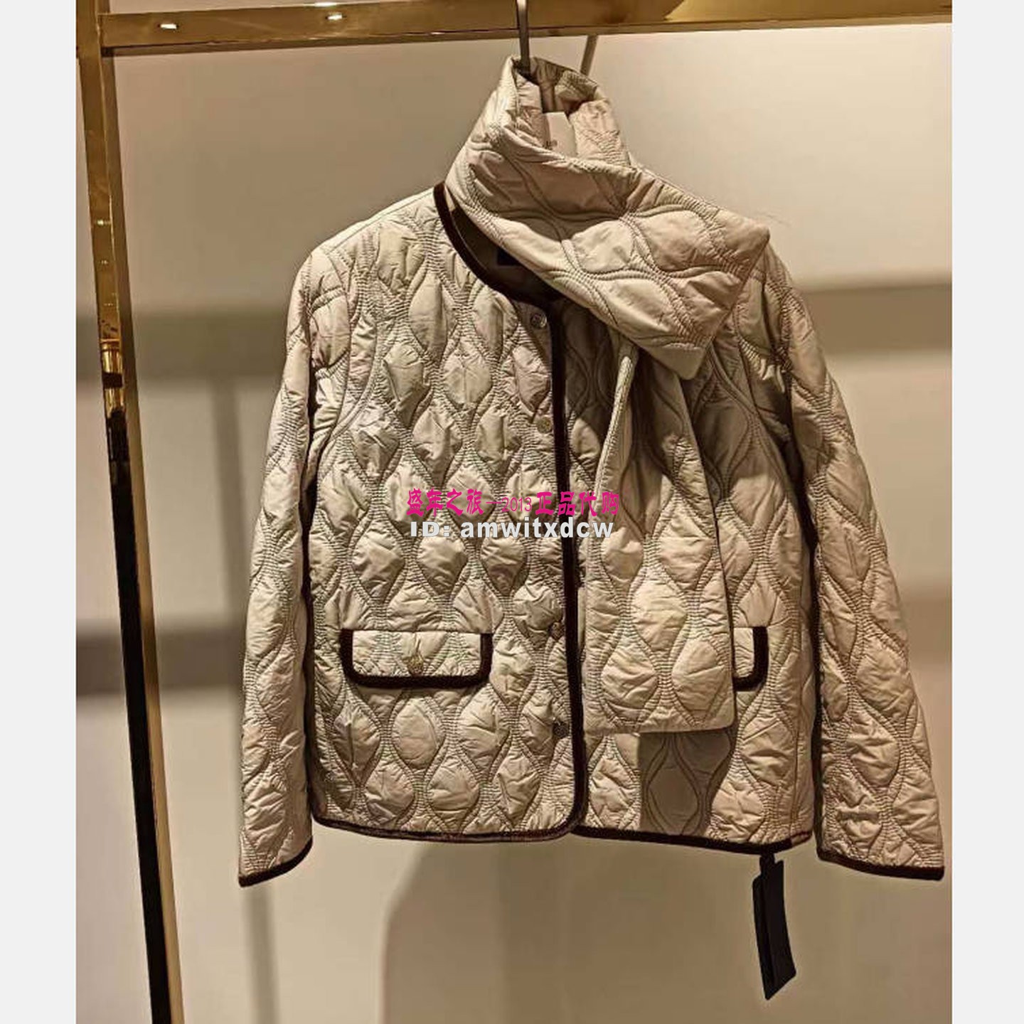 Koradior珂莱蒂尔棉服KQ00096C1正品冬季新款复古棉外套原2887