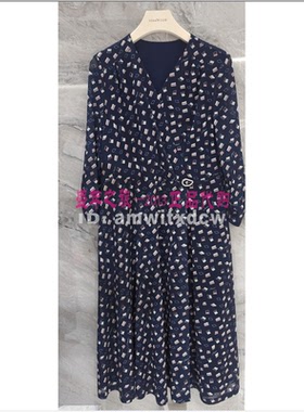 NAERSI娜尔思专柜正品春秋季新款连衣裙简约中裙NF08327Q7原2590