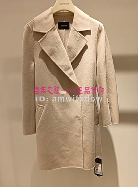 Koradior珂莱蒂尔2024冬季双面呢大衣KL00992D1绵羊毛外套原6287