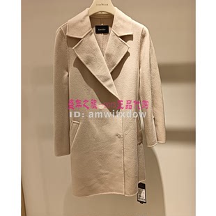 Koradior珂莱蒂尔2024冬季双面呢大衣KL00992D1绵羊毛外套原6287