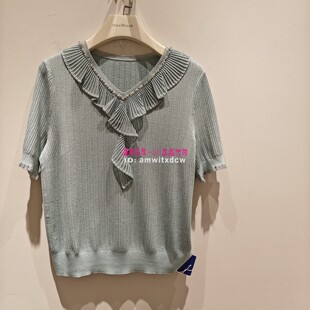 NAERSI娜尔思NZ06390H1正品夏季NZ06389R1针织衫NZ06310W0上衣