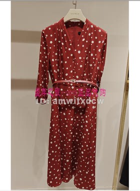 NAERSI娜尔思专柜正品春秋季新款NF08438W0连衣裙NF08684A6原4590