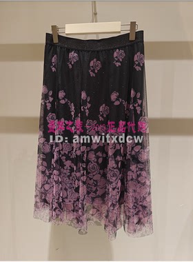 Koradior珂莱蒂尔专柜正品春夏半裙显瘦半身裙KW03187Q7原2187