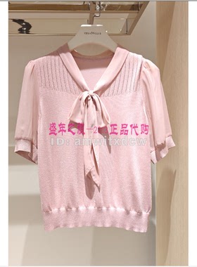 NAERSI娜尔思专柜正品夏新款小衫套头衫上衣NZ03752A1原2390