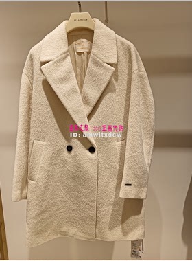 Koradior elsewhere珂思正品冬呢大衣羊驼毛外套EL00694V1原8299