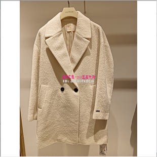 Koradior elsewhere珂思正品冬呢大衣羊驼毛外套EL00694V1原8299