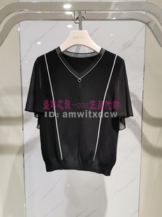 套头衫 娜尔思专柜正品 新款 上衣NZ01735W0原1790 春夏季 显瘦短袖