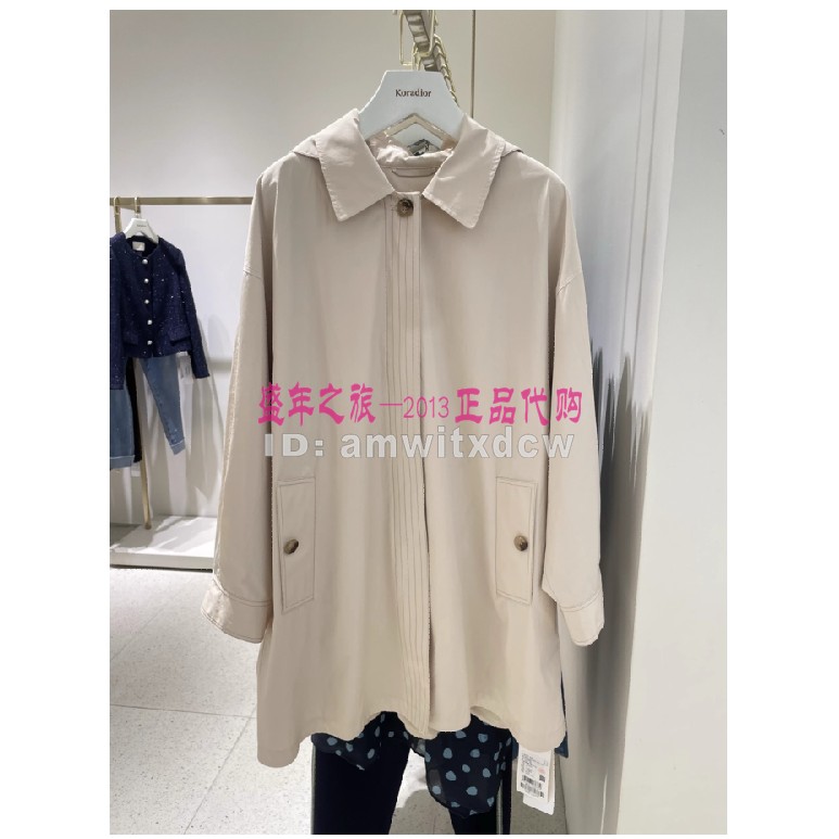 Koradior elsewhere珂思正品2024春秋风衣EJ00375A1外套EJ00380C1
