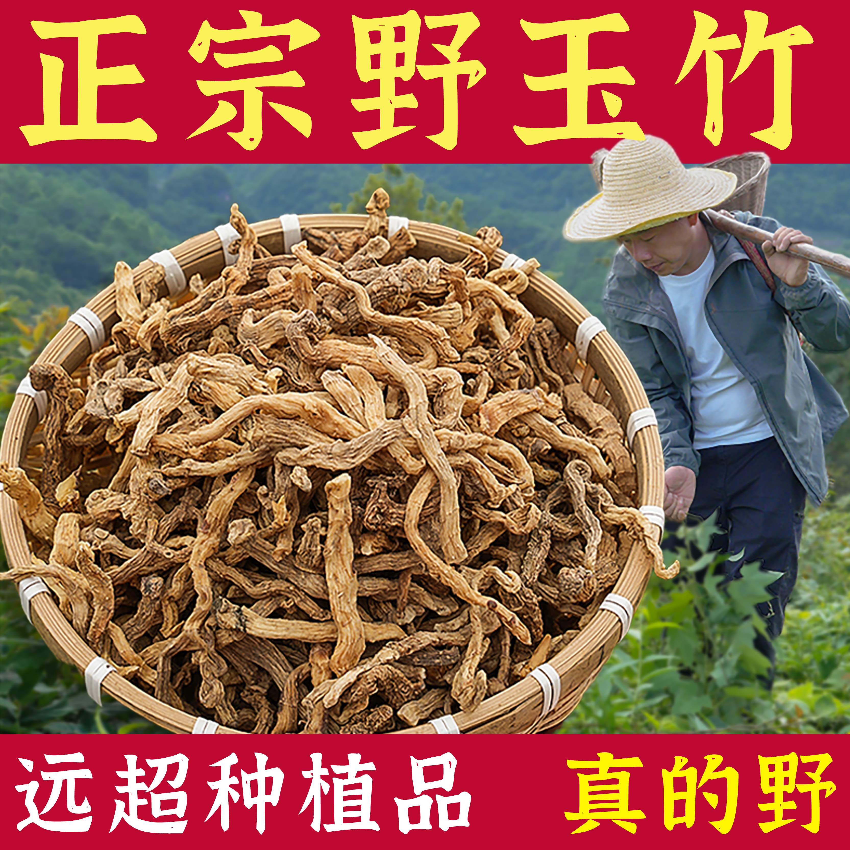 杨直二深山野玉竹500g正品当季新干货煮泡茶无硫正装可试吃