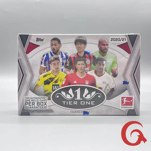 2020-21 Topps 德甲 Tier One Bundesliga Soccer Cards 足球盒卡