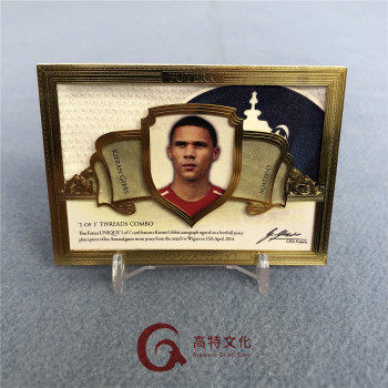 【越秀山卡价书】2016福特拉阿森纳吉布斯1/1编金属框球衣签