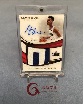 【越秀山卡价书】18-19imm快船亚历山大sga49/50编大窗patch