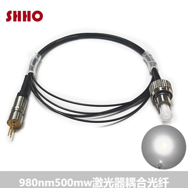980nm500mw半导体光纤耦合激光器红外线镭射模组FC接头纤芯200um