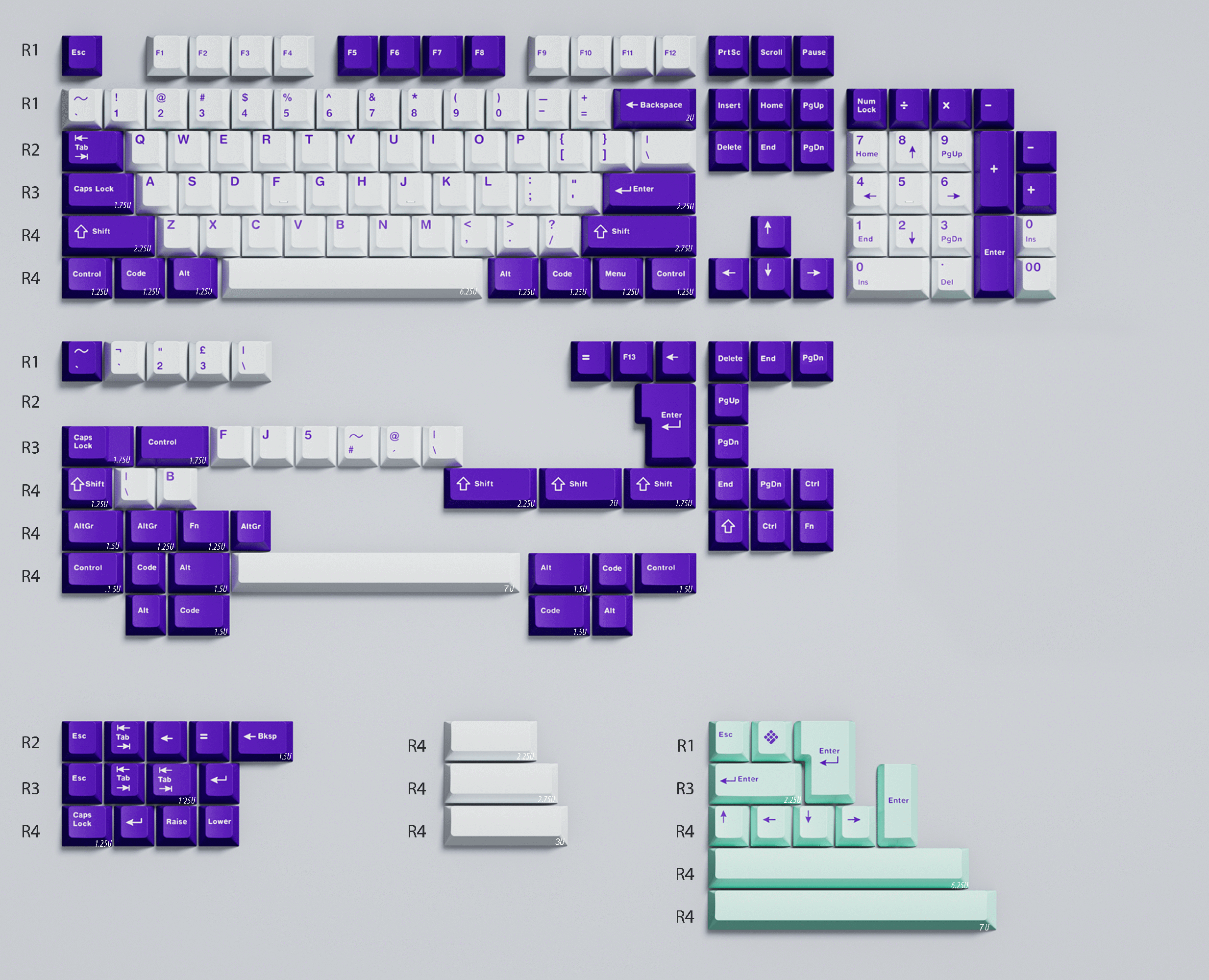 ZIYUN PBT 2색 키캡 - 85%PBT 함량 - 공동 구매 차량