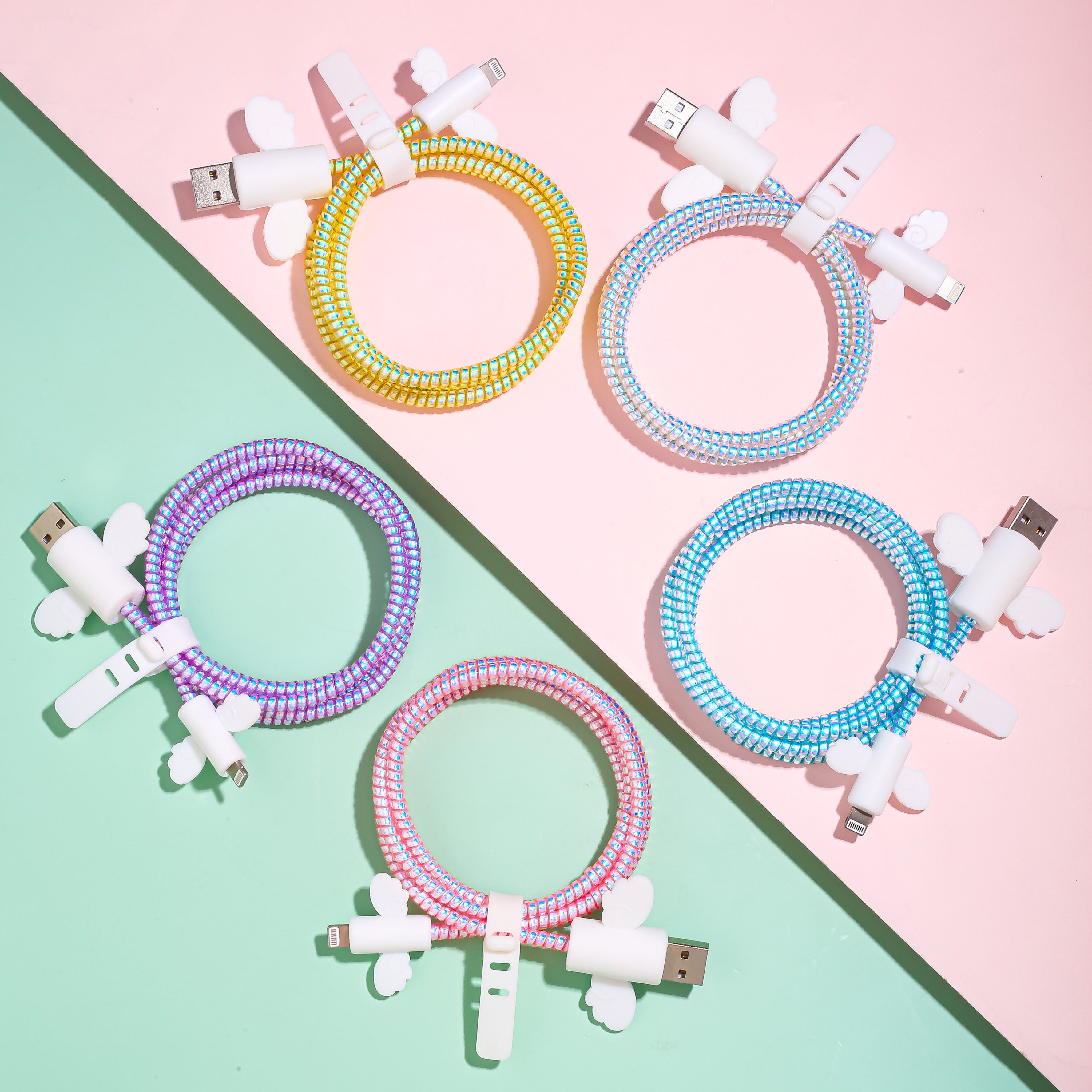 适用于华为40W苹果17数据线保护套15充电线20w/18w/5