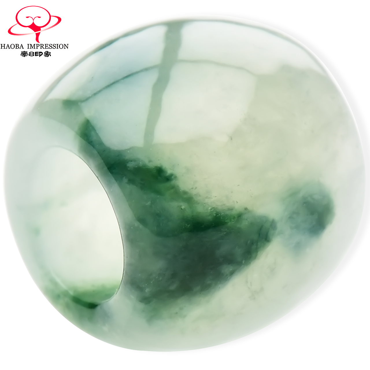 豪8印象hot20-127天然翡翠路路通吊坠/玉坠男冰种飘花缅甸a货玉石