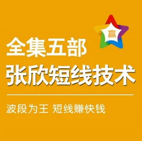 刻张欣短线实战操盘技术 追涨停成交量波段为王股票视频培训教程