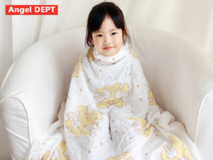 日本Angel DEPT天使纱布巾纯棉云朵多功能包巾浴巾盖毯六妈罗罗