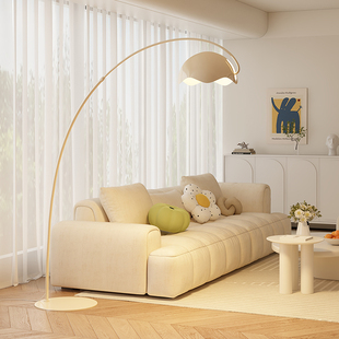 意式奶油极简落地灯客厅沙发边氛围高级设计感艺术摆件装饰钓鱼灯