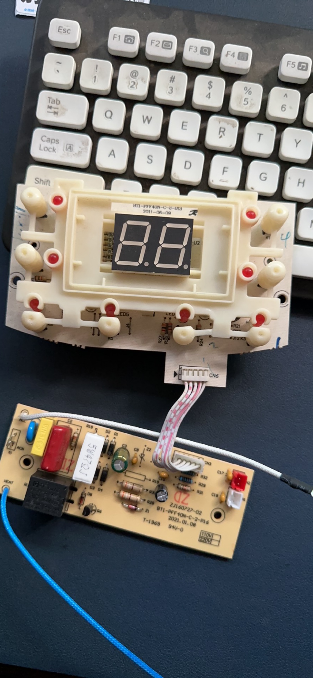奔腾电饭煲配件pffn4003 pff40n-c fn496显示板+电源板一套