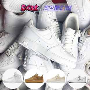 空军一号 CW2288 Force Nike AF1 纯白小麦中低帮男女板鞋 Air 新款