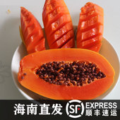 现摘树上熟海南红心木瓜牛奶木瓜5斤 10斤炖汤青皮产妇冰糖心新鲜