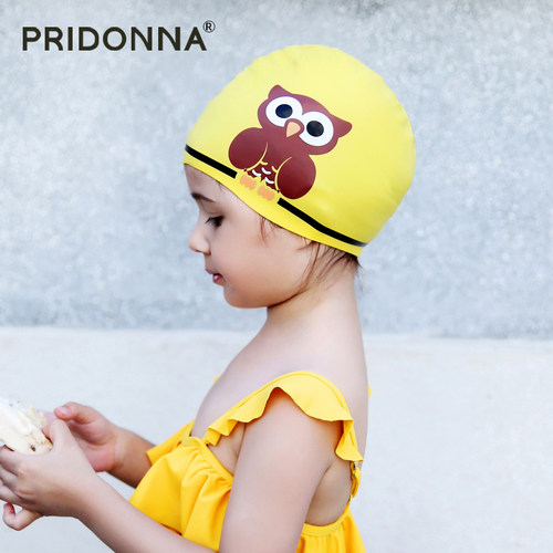 儿童卡通硅胶泳帽pridonna卡通
