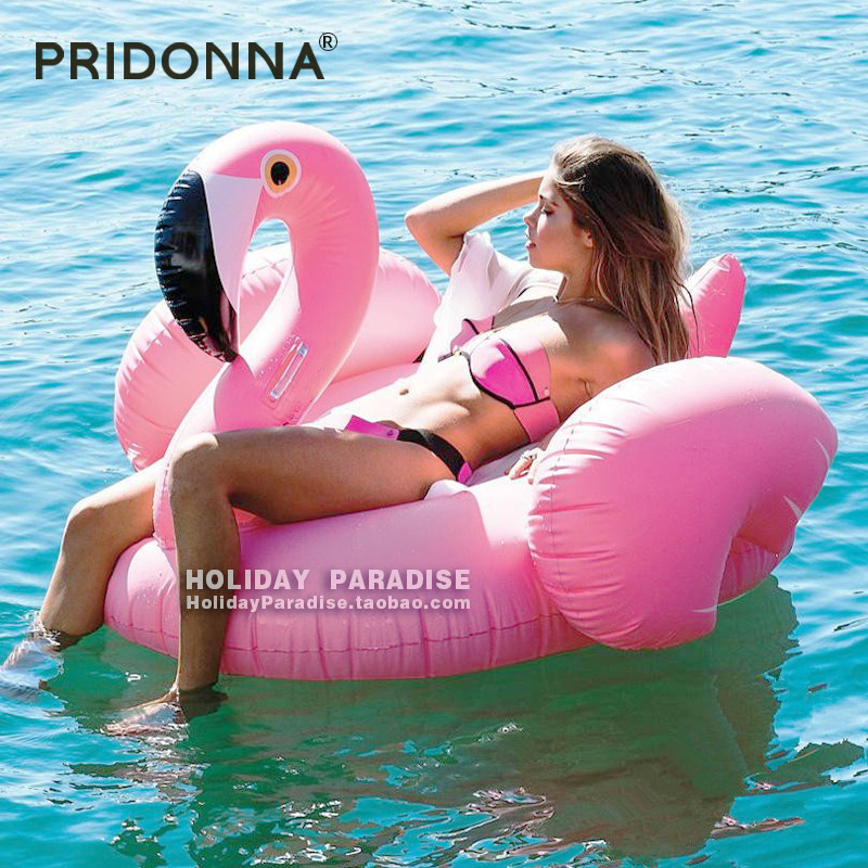 150cm火烈鸟水上充气游泳坐骑