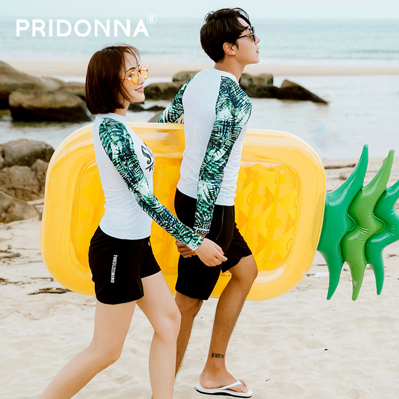 pridonna多娜沙滩情侣装潜水服