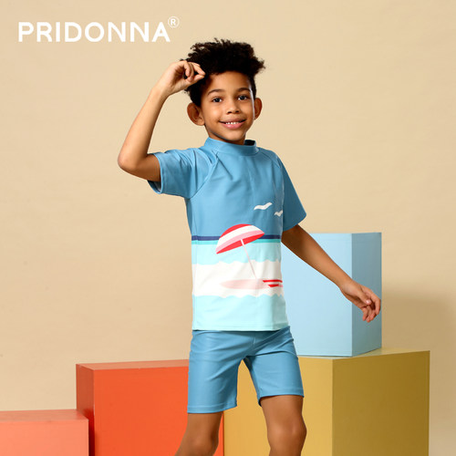 新款连体男童宝宝温泉套装泳衣