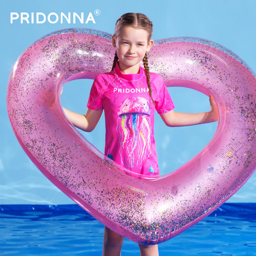 pridonna连体泳衣防晒UPF50+儿童