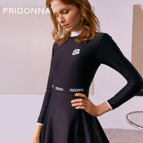 pridonna山茶花系列抗氯高腰泳衣